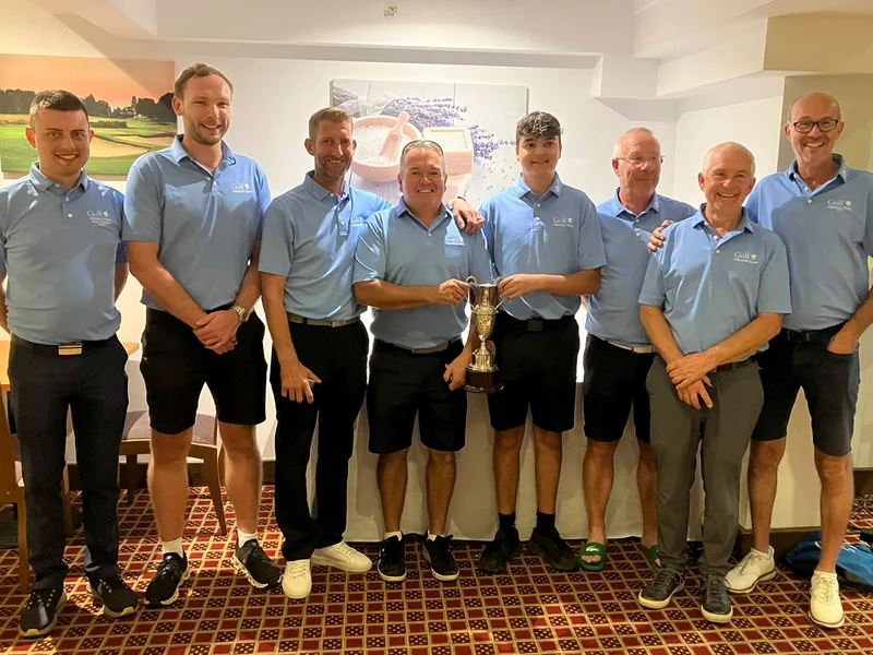 The victorious Barnham Broom team are all smiles after winning the Cullington Cup